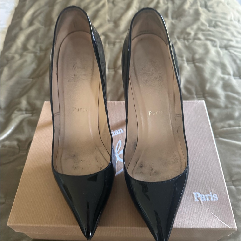 Christian Louboutin Glossy Black Heels
